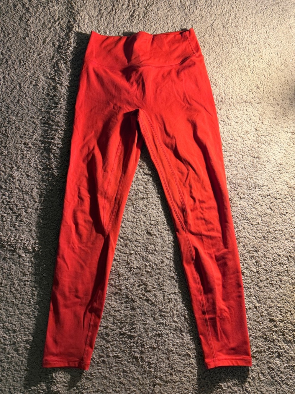 High-Rise Red Leggings - Women's Active Leggings